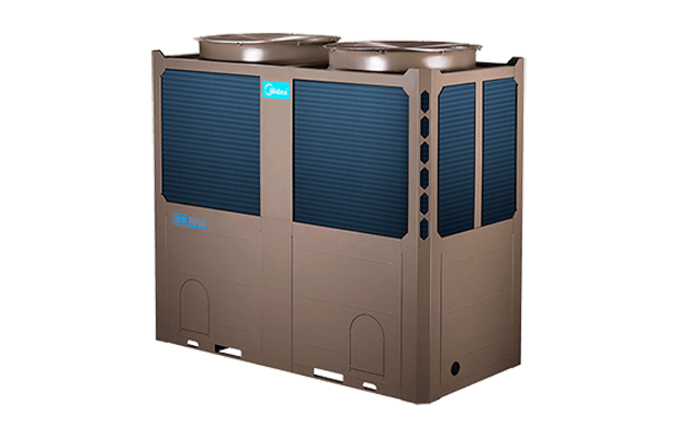 美的空气源热泵供暖机组130kw H型风冷模块